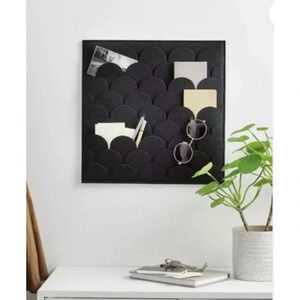 IKEA PLUGGLAND Memo Board Organize Notes Mail Photos Black 15 ¾ x 15 ¾" New